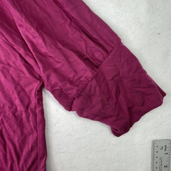 Soft Surroundings Womens Plus Size 1X Layered Purple Stretch Longline Tunic Top - Picture 7 of 11